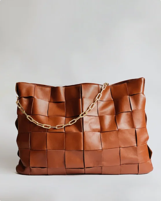 Chocolatte Peach Genuine Leather BagRood