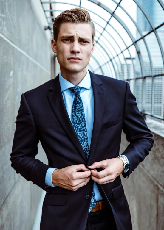 Black cotton fitted turtleneckS Zwart